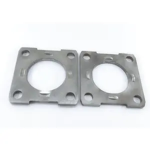 Replacement Trailer Brake Backing Plate Flange 2.27" for 3500# Axle, 4 Hole Bolt Square Bracket (2pack)