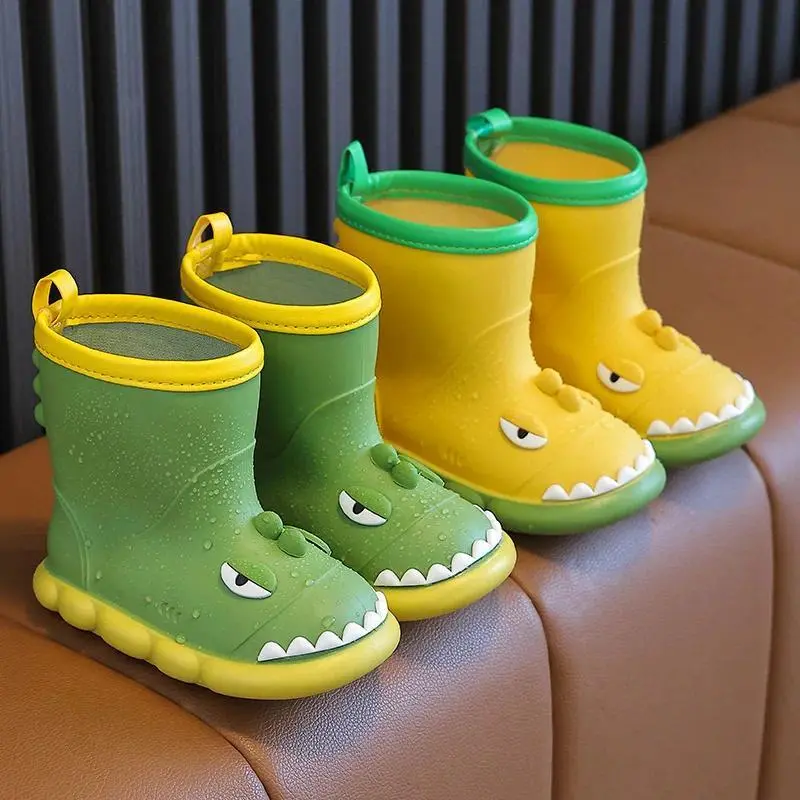 Children Rain Boots Baby Boys Girl EVA Non-slip Outdoor Cartoon Dinosaur Rain boots for Kids Waterproof Shoes Water boots girl