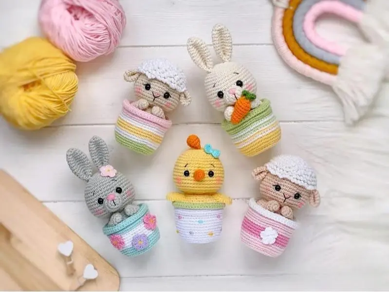 Easter Animal Crochet Easter Crochet | Easter Crochet | Easter Bunny Easter Basket