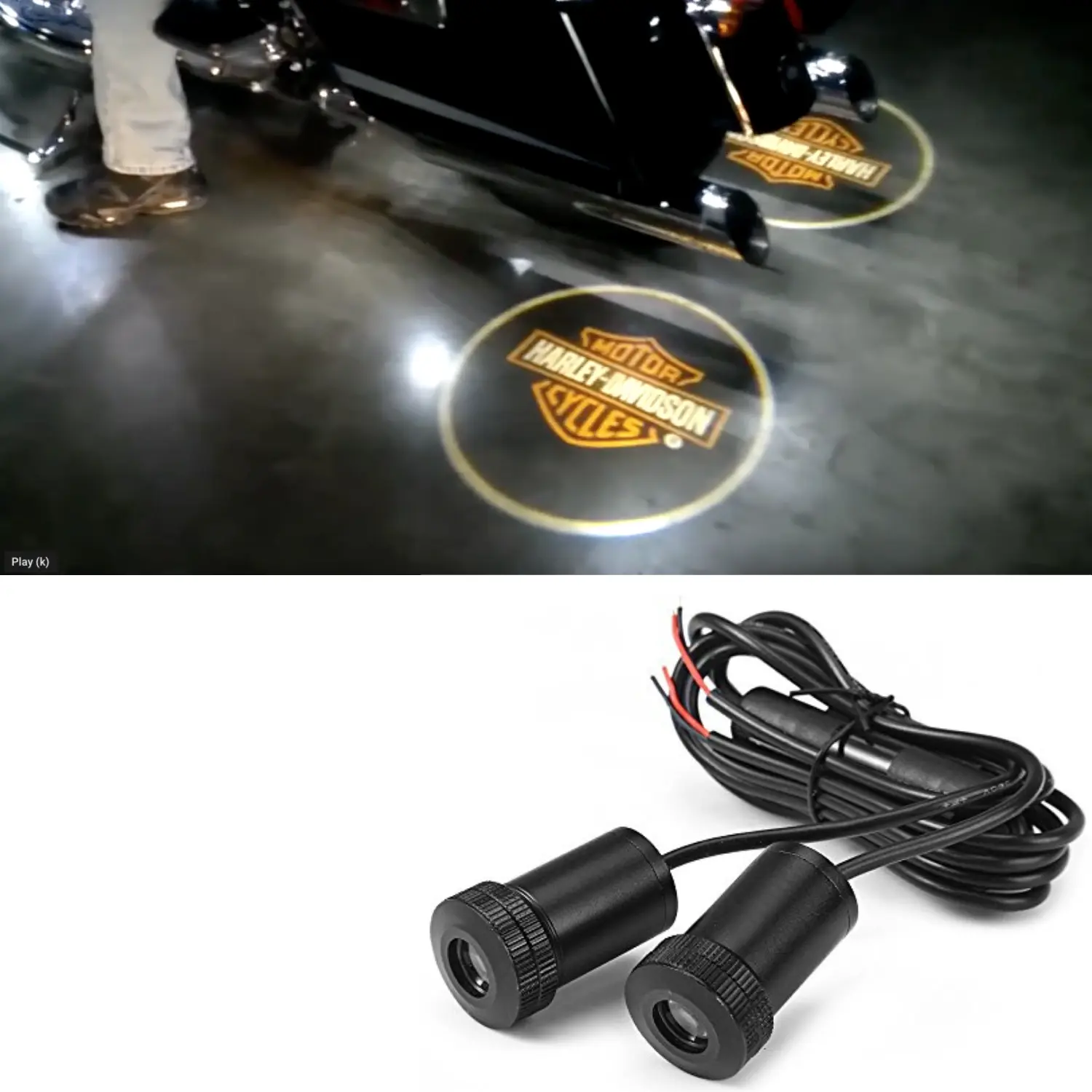 Anglo Mart 2 x 5th Gen Car Door Motorcycle Shadow Laser Projector LED Light