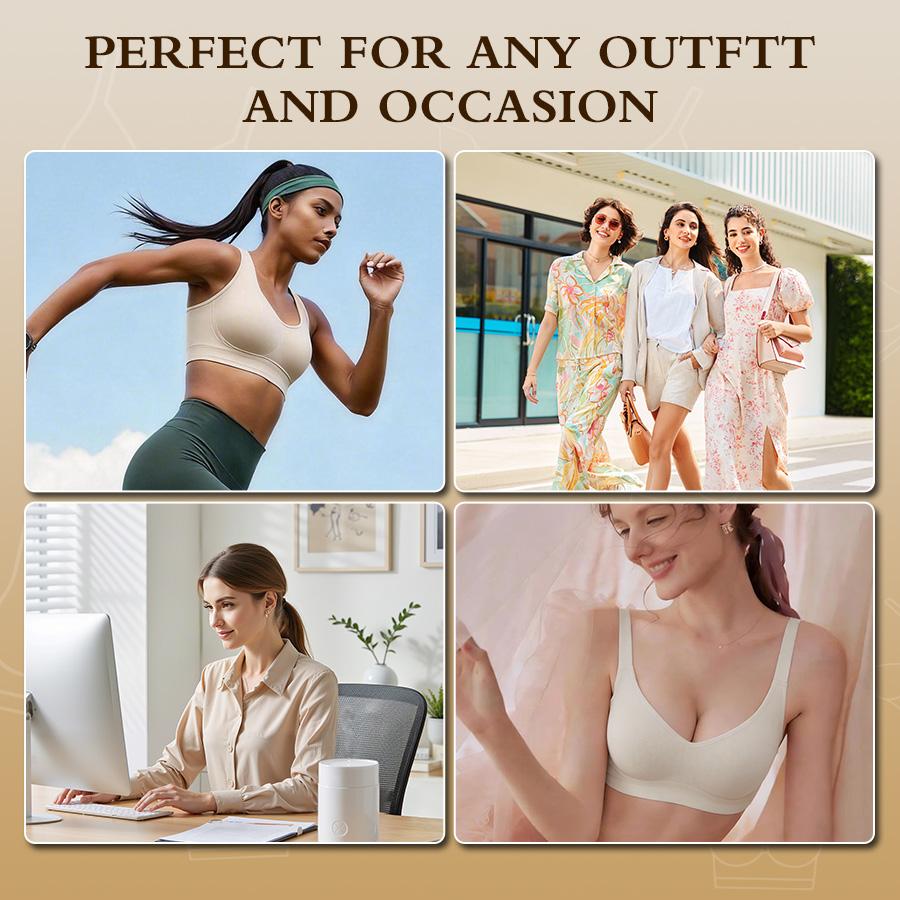 Womens Jelly Bras Full Coverage Wireless Supportive Bra Push Up Plus Size Comfort Soft No Underwire Seamless Comfortable Wireless T-Shirt Everyday Bras Wings Leopard Push-Up Print Set