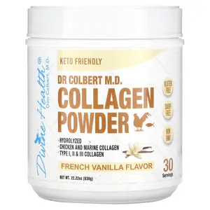Divine Health Dr. Colbert M.D., Collagen Powder, French Vanilla, 22.22 oz (630 g)