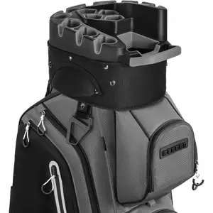 14-Way Golf Cart Bag Pro with Full Length Divider Top, Golf Bag for Men with Handles and Rain Cover