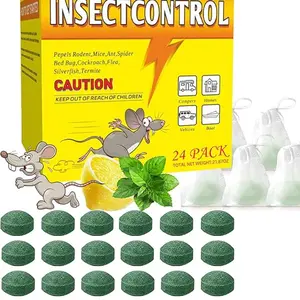 Mouse Rodent Repellent, 24 Pack Peppermint Oil Pellets, Mice Squirrel Rat & Mole Deterrent, Indoor & Outdoor Use, Safe for Kids & Pets