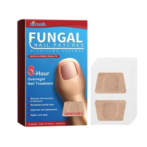 Ximonth Nighttime Renewal Fungal Nail Patches, Repair And Thickening Gray Nail Insert Soft Nail Care Patch