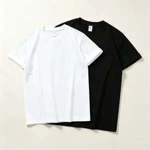 (Limited-time clearance sale)Heavyweight Cotton Plain T-Shirt Oversized Crewneck Basic Tee Casual Blank Short Sleeve Top for Men Women Streetwear Minimalist Aesthetic Unisex