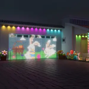 Smart Curtain Lights String , USB Powered Rgbic Waterproof 400 Leds Christmas Fairy Light with Remote Control and App Aontrol-music Synchronization, a Variety of Lighting Modes, Suitable for Indoor and Outdoor,Room, Festivals, Wedding Christmas Decor