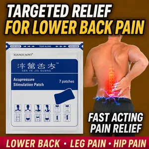Lumbar disc protrusion relief patch; lumbar spine pain relief patch; leg pain balm patch; lower back muscle strain relief patch; lumbar pain relief patch; piriformis syndrome pain relief patch