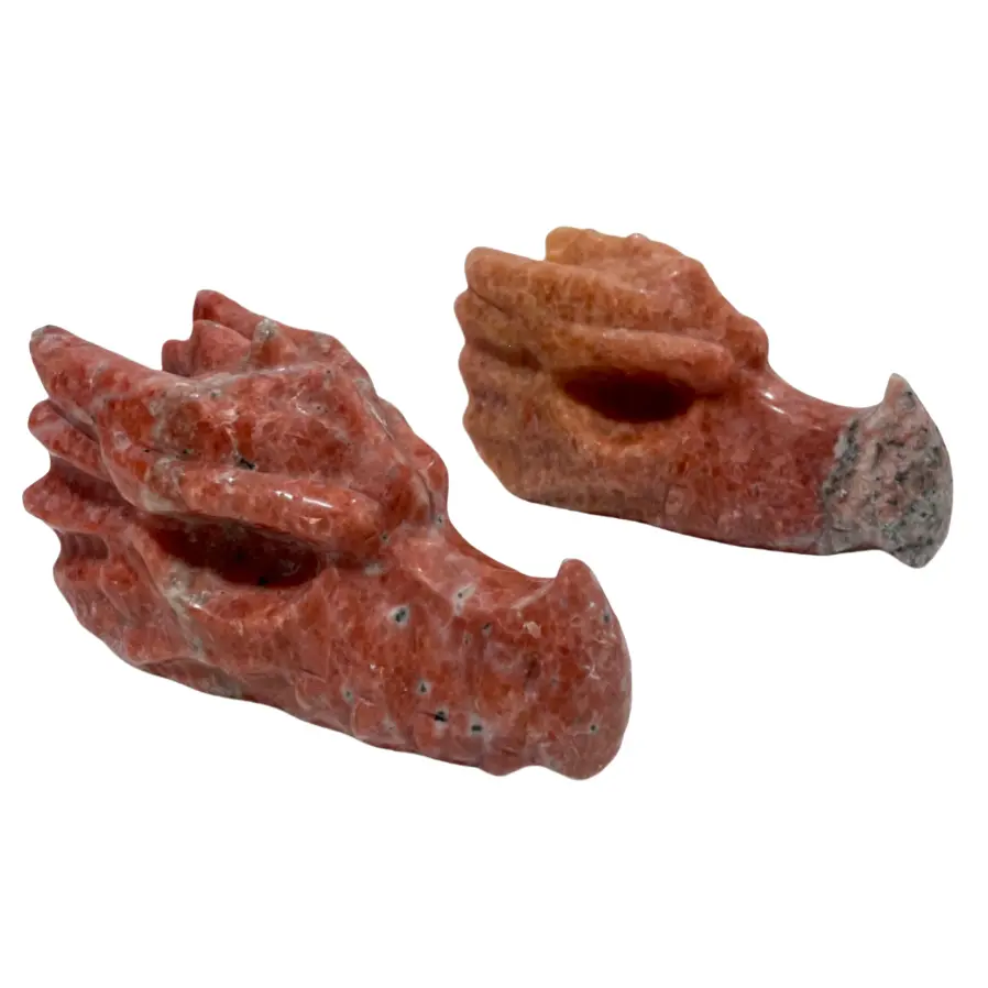 IG Crystal 1 Count Sunstone Dragon Head Crystal Carving Natural Stone Gem Mining Chakra Balancing Reiki Healing Crystal Mystery Crystal Display Crystal Shopping Online Home Office Decor