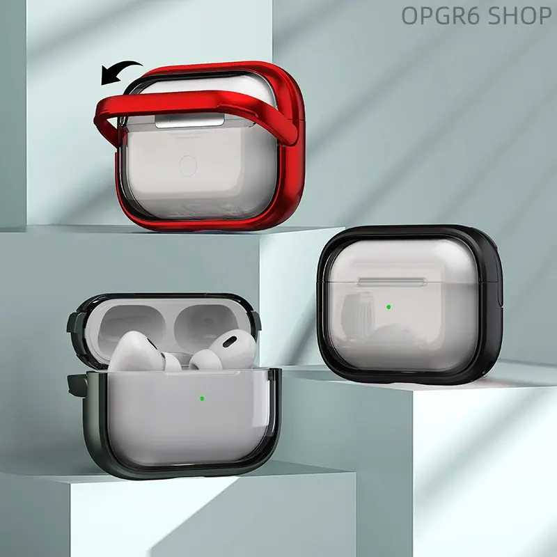 Earbud Case With Built-In Kickstand Compatible With AirPods Pro 3, AirPods 4, Shockproof Full Wrap Protective Cover For Apple Wireless Bluetooth Earbuds Portable Fashion Accessory