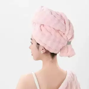Wide Tail Large Hair Drying Hat, Super Absorbent Quick Dry Women's Bath Cap, Headscarf Towel, Ideal for Post-Shower Use