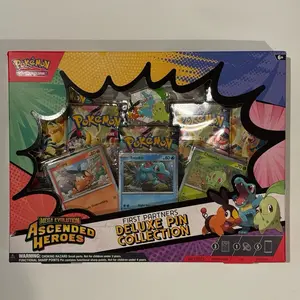 Pokemon!! Ascended Heroes Deluxe Pin Collection Box!! God Pack chase!!!