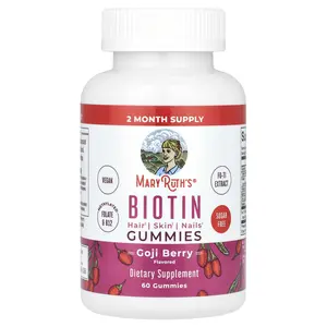 MaryRuth's Biotin Gummies, Goji Berry, 60 Gummies