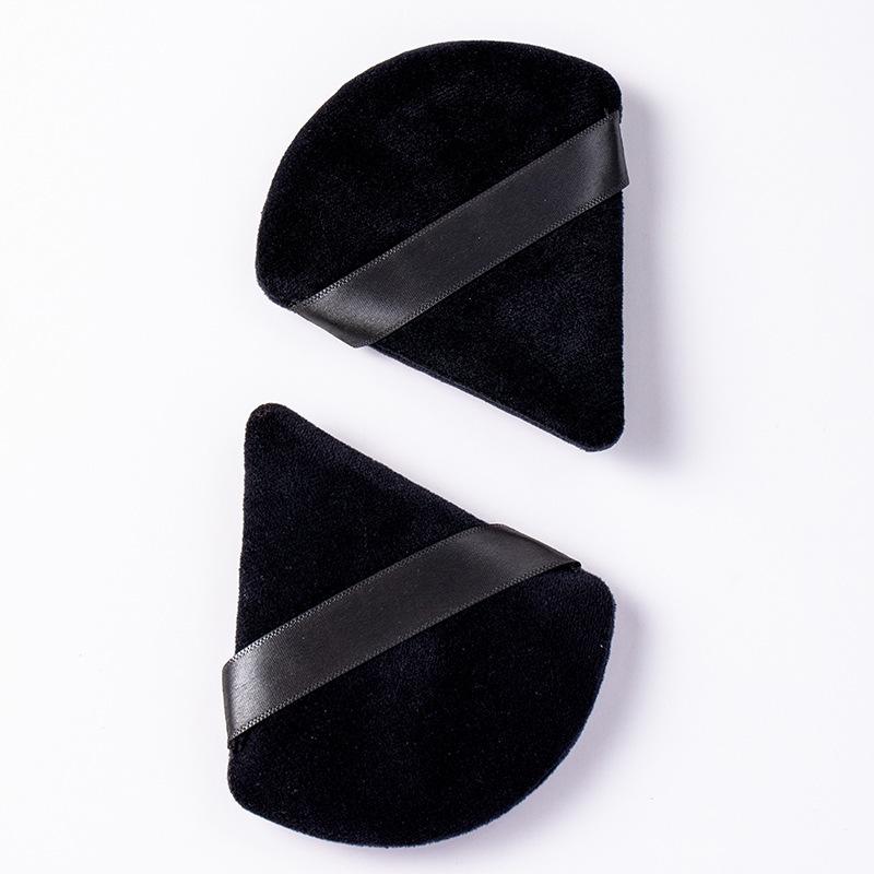 Viral Triangle Powder Puff Set (10PCS) – Soft Velour Makeup Puffs for Loose & Pressed Powder, Foundation & Setting – Finger Strap Beauty Blender Alternative for Flawless Baking, Under Eye Setting & Full Face Makeup