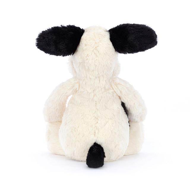 Jellycat Bashful Black & Cream Puppy Plush – Authentic, Super Soft | Perfect Gift Idea