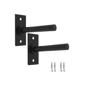 Garvee Wall-Mounted Weight Plate Holder 2-Pack for 50mm Plates, Steel Construction, Supports up to 136kg, Ideal for Home Gym and Garage Storage