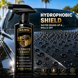 Ultimate Ceramic Coating Spray for Cars Professional High Gloss Mirror Finish & Hyper Hydrophobic Shield Long-Lasting Paint Sealant & Protection - 10.14 fl.oz