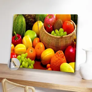 1pc Wooden Framed Fruit Pictures Kitchen poster for Living Room, Bedroom, Kitchen, and Office Decor