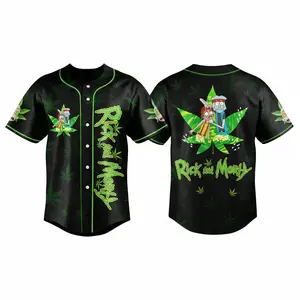 Rick N Morty As Cheech&Chong Baseball Jersey