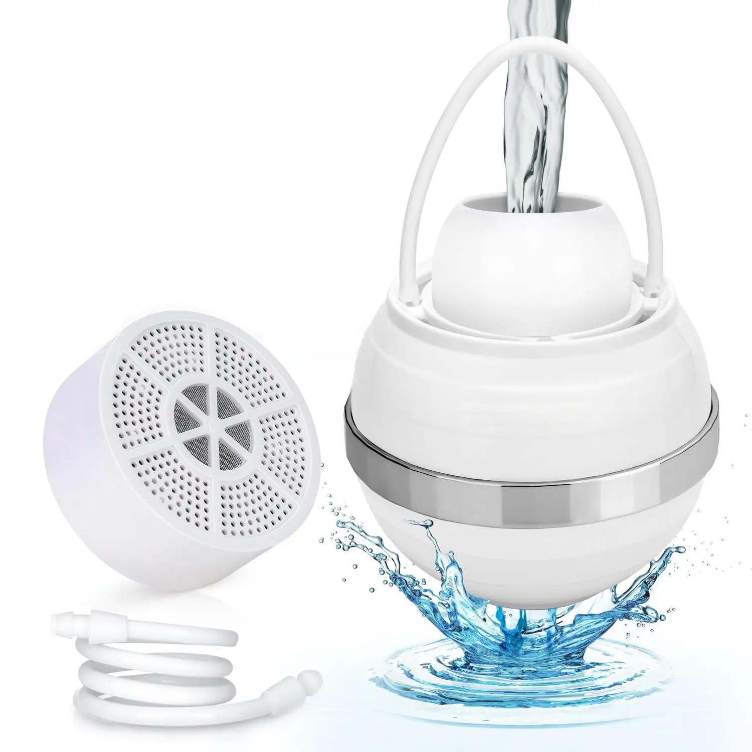 Bath Filter for Tub, Bath Water Filter for Eczema, Kinder Filter for Bathtub - Remove Contaminants,Chlorine and Fluoride, Hard Water Softener to Improves Skin and Hair