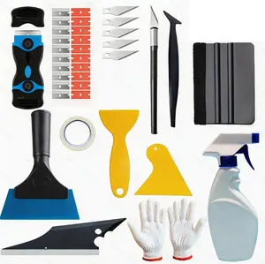 36pcs Window Tint Installation & Vinyl Wrap Application Kit - Professional Multifunctional Car Automotive DIY Tools Set for Cars, Trucks (Sports & Outdoor Waterproofing & Cleaning Use), Car Automotive Tools