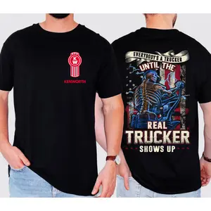 Kenworth T-Shirt, Real Trucker Shirt, Classic Kenworth Logo Shirt, Premium Cotton, Trucker Tee, Vintage Tshirt Classic