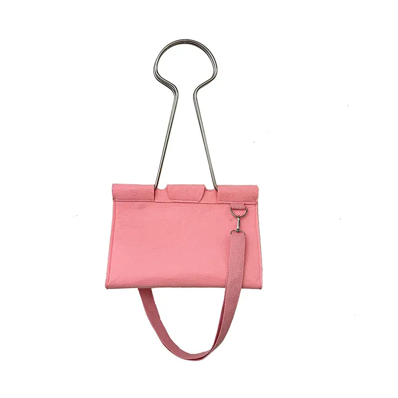 Fashion Crossbody Pouch - Whimsical Binder Clip Shaped Shoulder Bag for Women, Unique Girly Accessory, Creative Gifts for Women for Parties, Fashionable Unique Bags, Accessories For Women