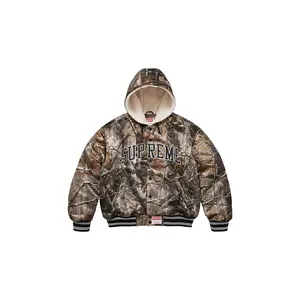 Mitchell & Ness® Lined Hooded Satin Varsity Jacket "FW25 - Realtree AP Camo" SU26300