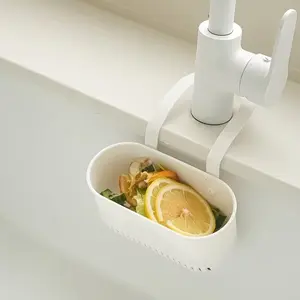 Press-Down No-Hand Wash Drainer Basket, Food Residue Filter, Hanging Sink Drainer, One-Touch Press Drainer, Kitchen Plant Rack, Detachable Drainer, Kitchen Sink Strainer
