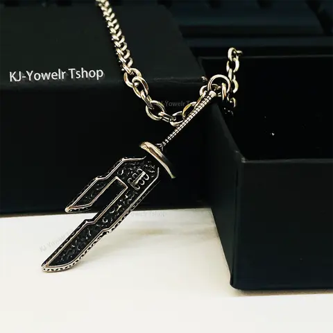 Toji Fushiguro Inverted Spear of Heaven Necklace, JJK Anime Alloy Pendant, 25mm Chain Stylish Streetwear Cosplay Jewelry for Unisex Party & Gift