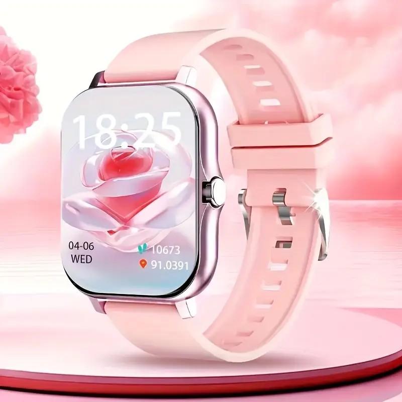 Valentine's Day Gift 2026 New Smart Watch Wireless Calling Dialing Multi Sport Mode Call Reminder Rejection SMS Message Reminders Various APP Reminders Black and Pink Wearable Valentine's Day Gift 2026 New Smart Watch Wireless Calling Dialing Multi Sport Mode Call Reminder Rejection SMS Message Reminders Various APP Reminders Black and Pink Wearable