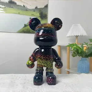 Galaxy-Handmade Fluid Bear Collectible Statue Elegant Ornament Holiday Gift Decor