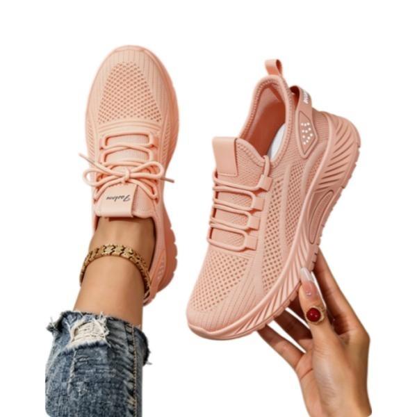 Fun Casual Sneaker for Women 2026, Cute Shoes Lace-Up Low-Top Design, Breathable Knit Upper Lightweight Daily Walking Shoes, All-Season Women's Footwear for Halloween & Christmas Outfits