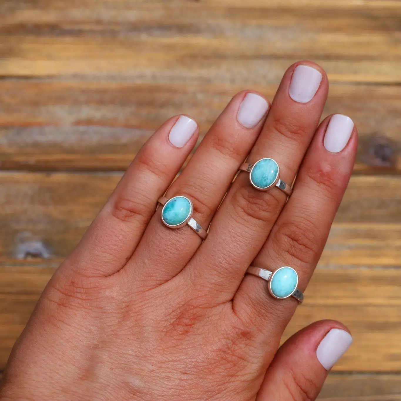 Larimar ring