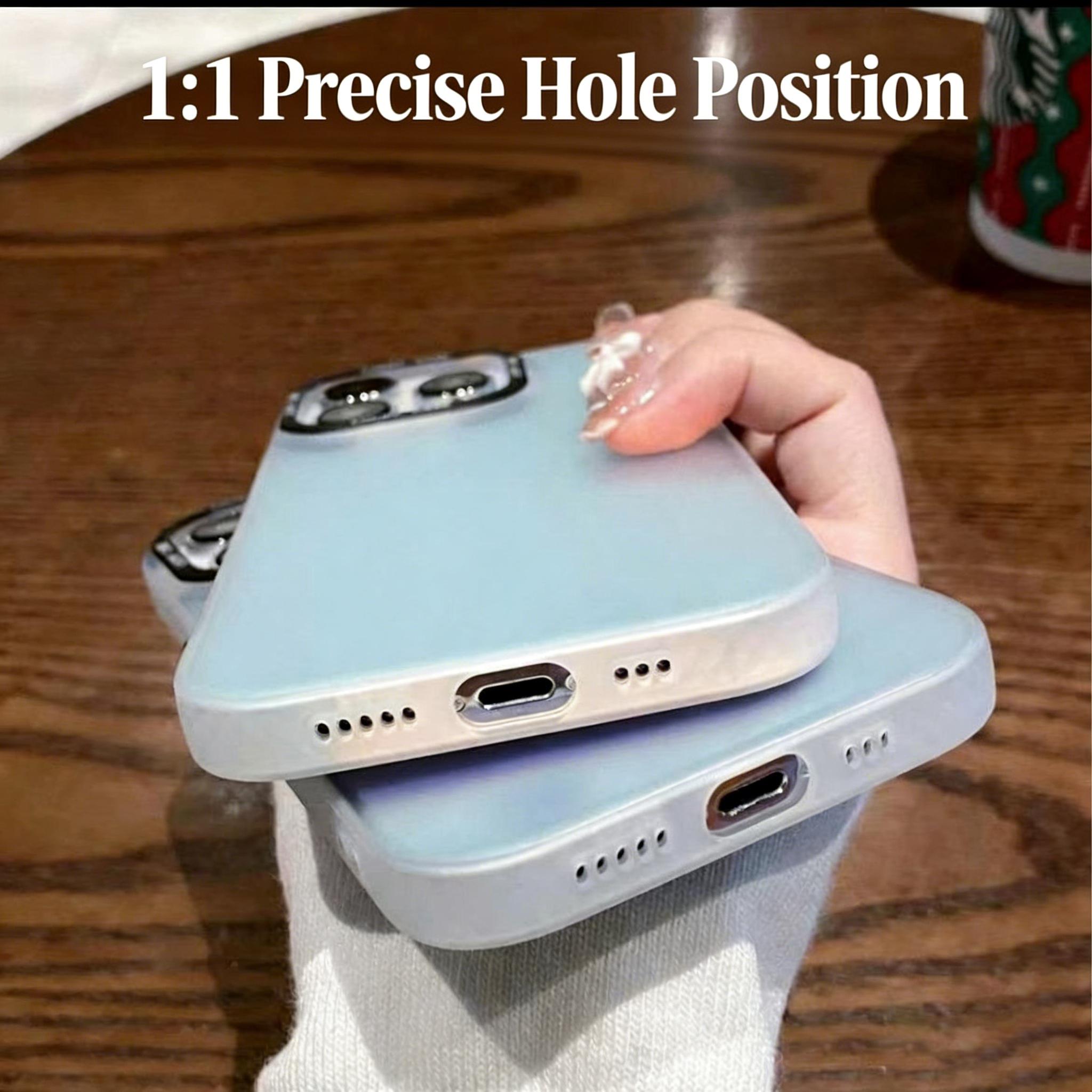 Dynamic Holographic iPhone Case for X/XS/11/12/13/14/15/16/17 Pro/Pro Max/Plus/Air | IMD Iridescent Gradient Chameleon Effect, Black Camera Lens Frame & Buttons, Slim Shockproof Protective Cover, Cute Aesthetic Phone Case for Women Girls ﻿