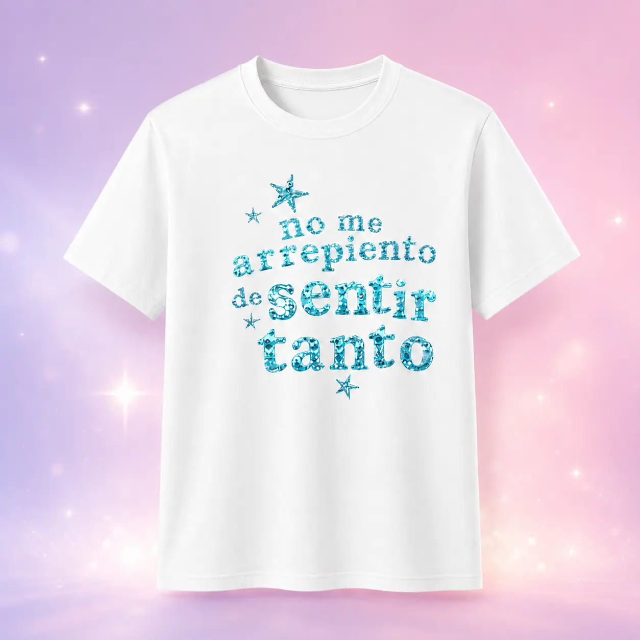 Men's 100% Cotton Classic Relaxed Cut Short-Sleeve T-Shirt, Casual Soft Latin Music Graphic Tops with Spanish Quotes "No Me Arrepiento de Sentir Tanto" "La Bichota", Reggaeton Menswear Clothes, Concert Merch Fan Gift