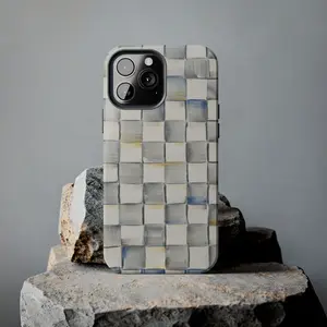 Mackenzie Childs Sterling Check Phone Case for iPhone