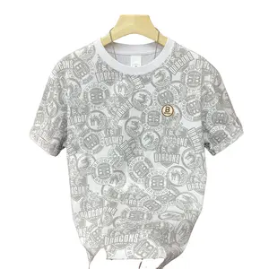 2025 Summer New Men's Crew Neck Short Sleeve T-Shirt Trendy Brand Fashion Full Body Printed Letters Youth Slim Fit T-Shirt Menswear Top Tshirt Streetwear classic bottomland outdoor apparel