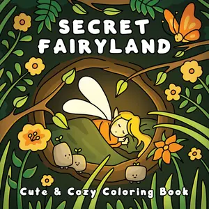 Secret Fairyland: Cute and Cozy Coloring Book