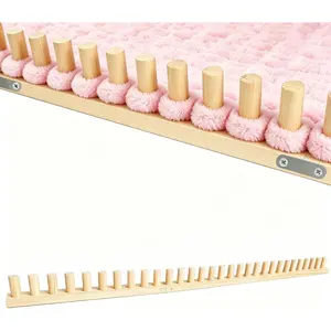 46" Chunky Blanket Loom - Loom for DIY Throw Blankets, Adjustable Size Hand Knitting Yarn Chunky,No  Required,Beginner Friendly Yarn Craft