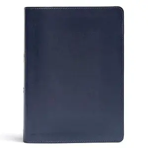 CSB She Reads Truth Bible Navy Leather, Full-Color Design with Notetaking Space, Devotionals, Reading Plans, Easy-to-Read Bibles