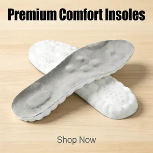 Cloud Insoles for Men and Women - 4D Technology Insole,Sports Shoes Insoles, Keeps feet balanced and upright,One size fits most,adjustable by cutting along the curling line.- U-Shaped Memory Foam Insoles