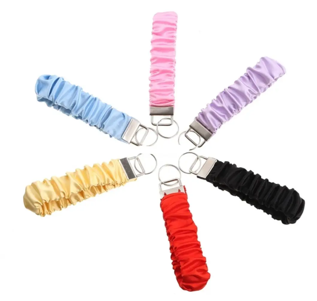 Satin Scrunchie Keychain