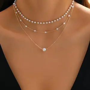 Women's Three-Layer Chain Necklace, New High-End Multi-Functional Pendant, Handmade Adjustable Jewelry, Daily Wear Decorative Piece