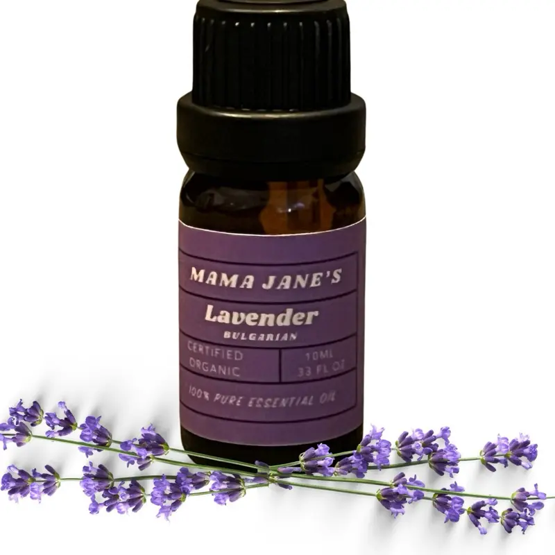 Mama Jane's Bulgarian Lavender Essential Oil - Certified Organic 10ml Pure Natural Aromatherapy Blend