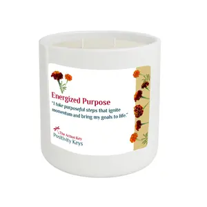 The Action Key Candle – Energized Purpose | Pear & Cactus Water Clean & Mindful Candle