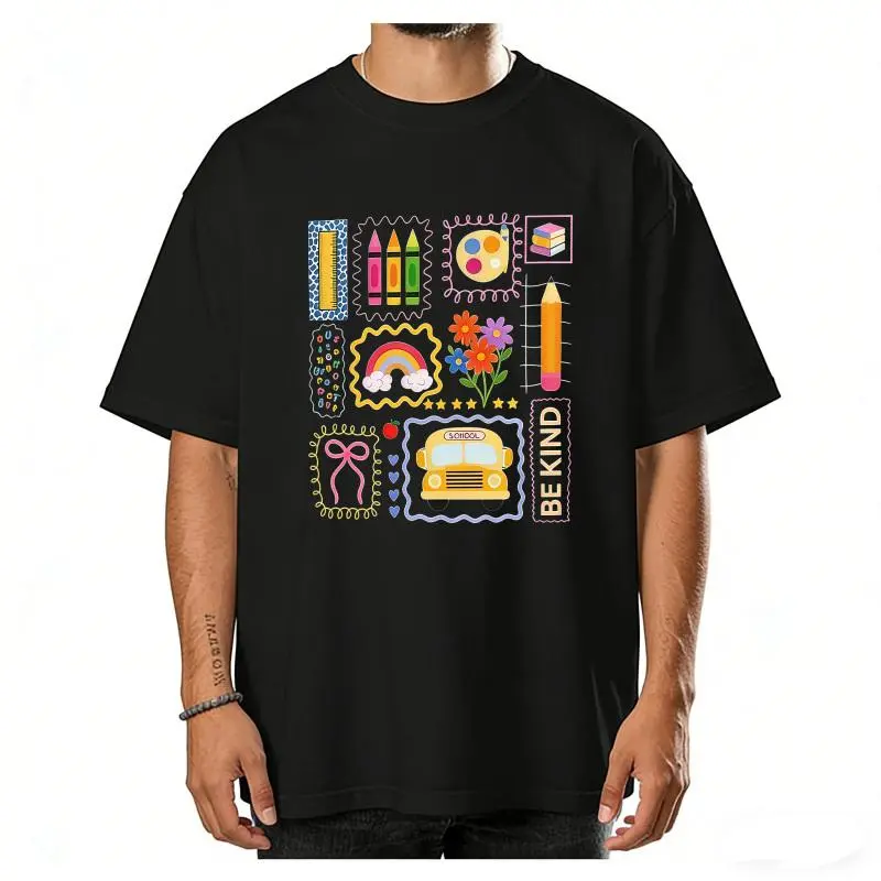 Trendy Teacher tshirt, Colorful Doodle Back To School Shirt, Preppy  School tshirt, Girly Pink Bow tshirt, Teacher Gifts