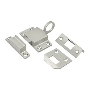212 MAIN Deltana Transom Catch - Solid Brass Window & Door Latch, Satin Nickel Finish, Weatherproof, Corrosion-Proof