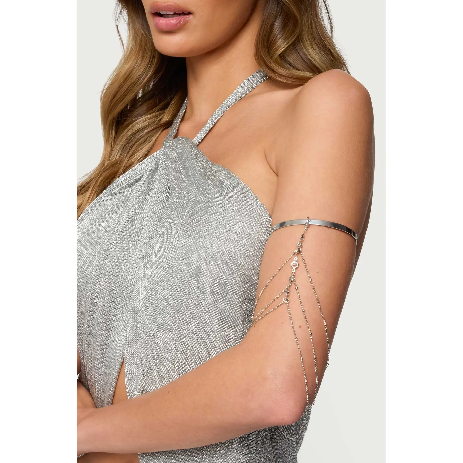 Festival Rhinestone Chain Arm Cuff