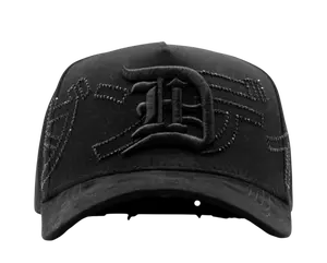 DANDY MID CLUB ALL BLACK SNAPBACK HAT DANMIDCLUB BLK